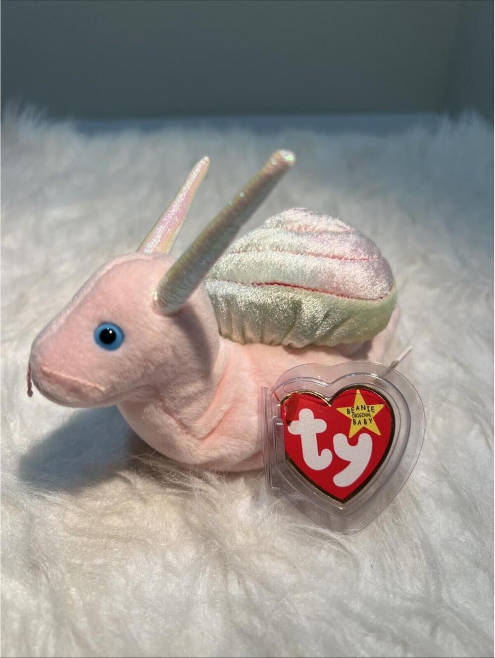 Ty Beanie Baby - SWIRLY the Snail NEW MWMTs Plush Stuffed Animal Toy